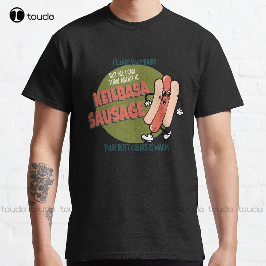 Kielbasa Sausage Lyrics Tenacious D Classic T-Shirt Custom Aldult Teen Unisex Digital Printing Tee Shirts Custom Gift Xs-5Xl