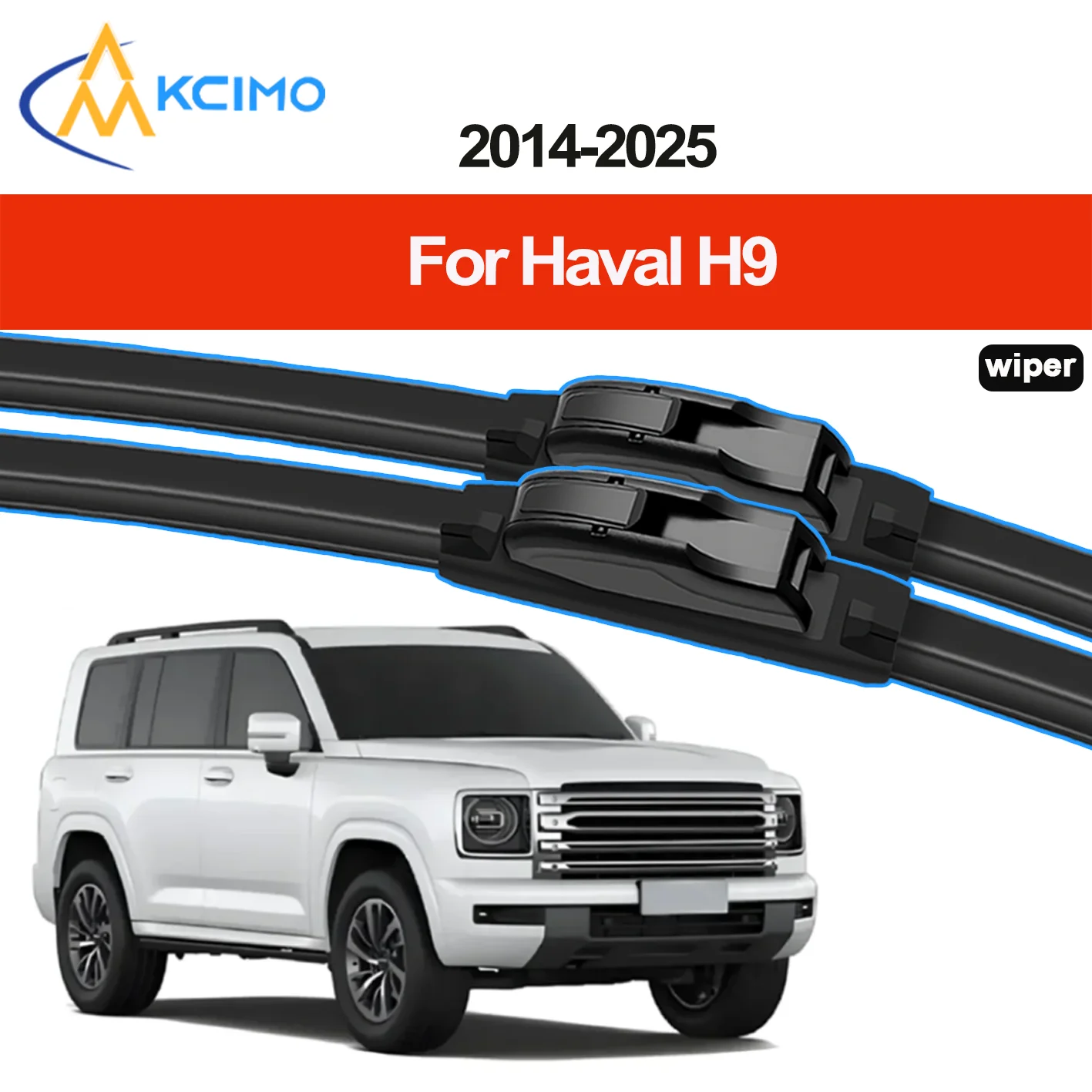 

2pcs Windshield Wiper Blades Suitable for Haval H9 2014-2025 Front Windshield Auto Wipers Blade Accessories 2025 2024 2023 2022