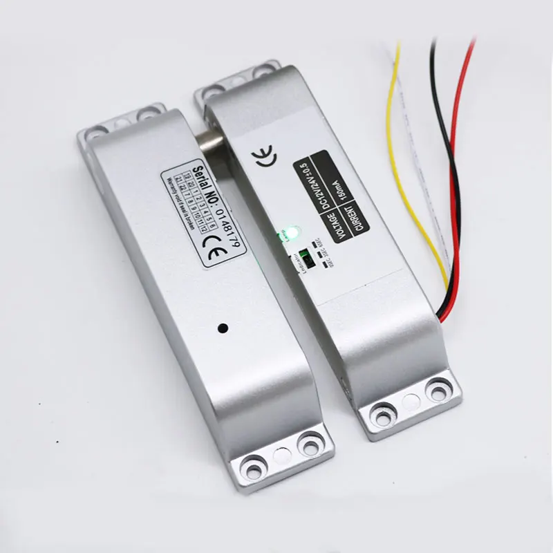 

Electric Drop Bolt Lock DC12V Electronic Mortise Locks with Adjustable Time Delay Fail Safe Mode for Access Control