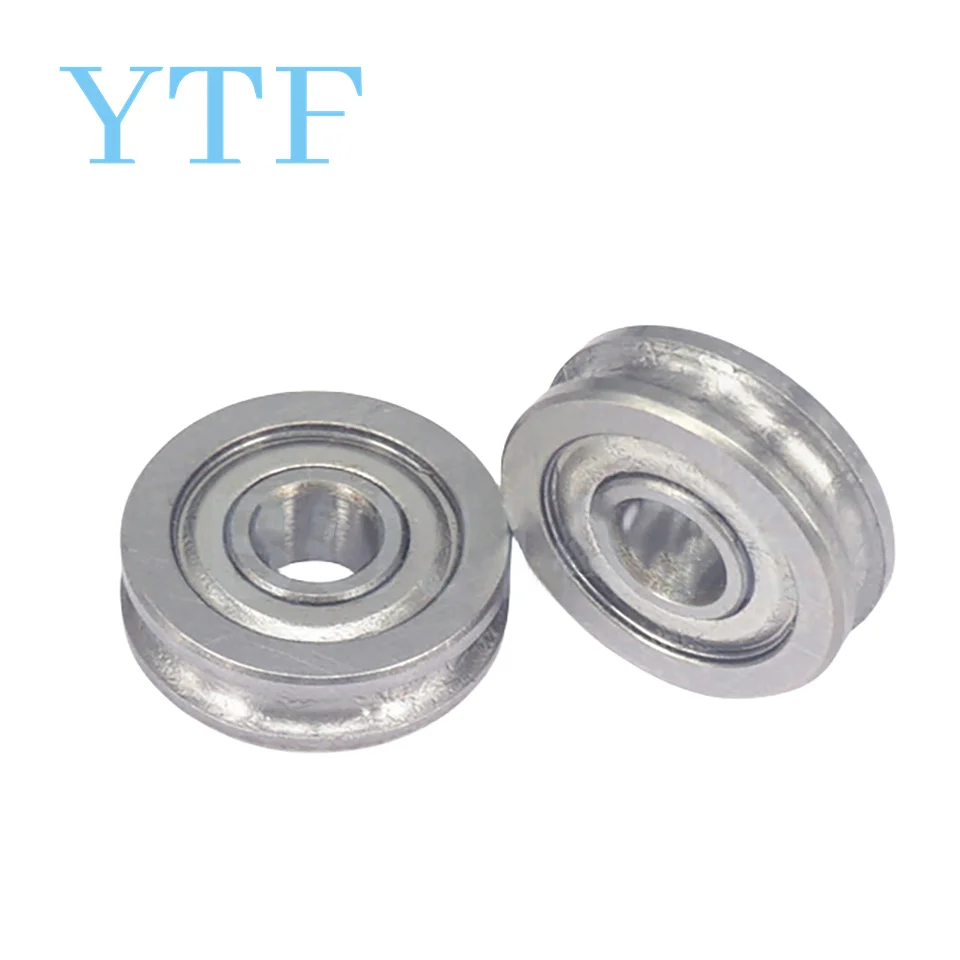 10pcs 3D Printer Parts Extruder Accessories U-Groove Guide Wheel Pulley Bearing U604ZZ With u-groove 604U 4 * 13 * 4mm