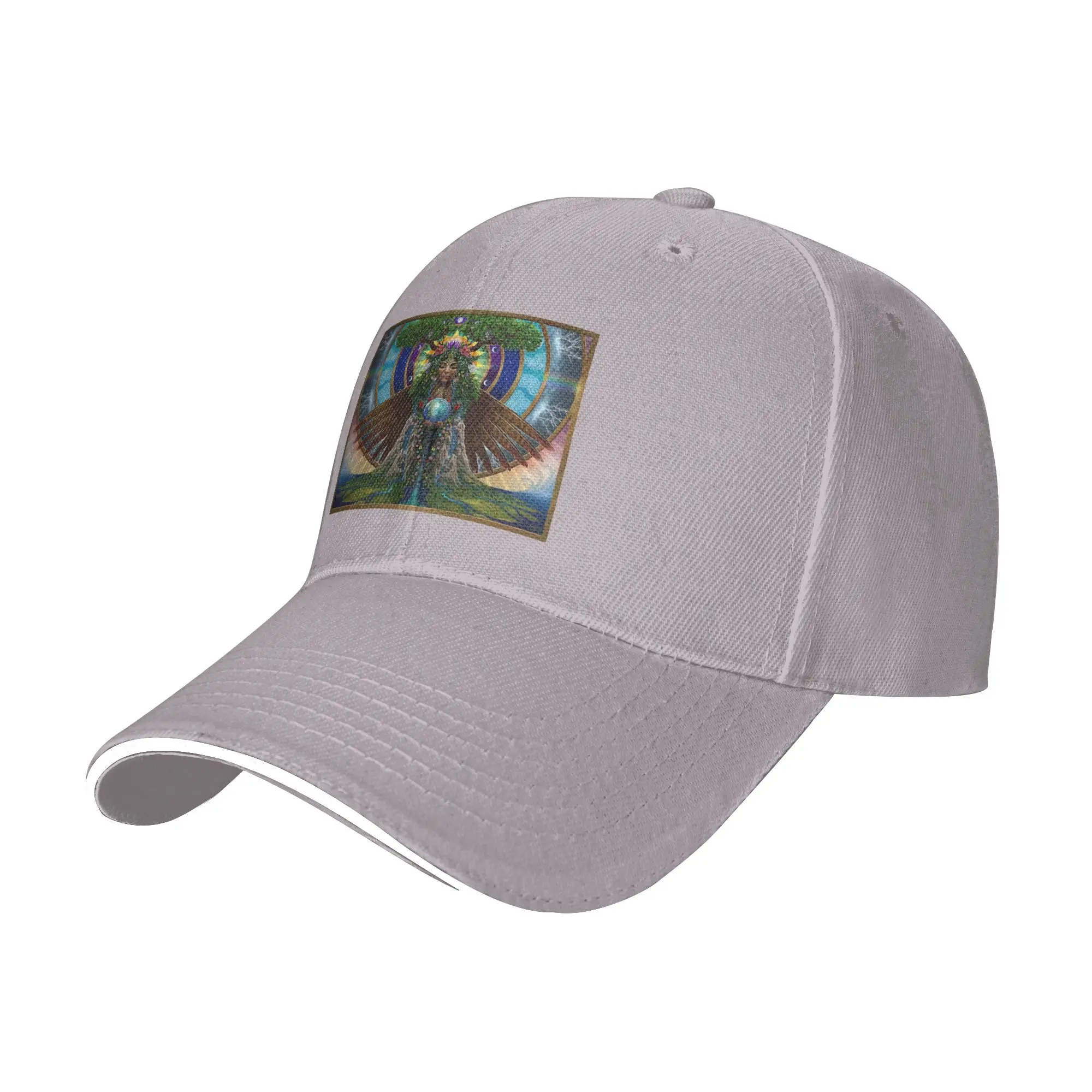 Gaia Sacred System Cap Fashion Baseball Caps Adjustable Hat Hip Hop Summer Unisex Baseball Hats Customizable Polychromatic