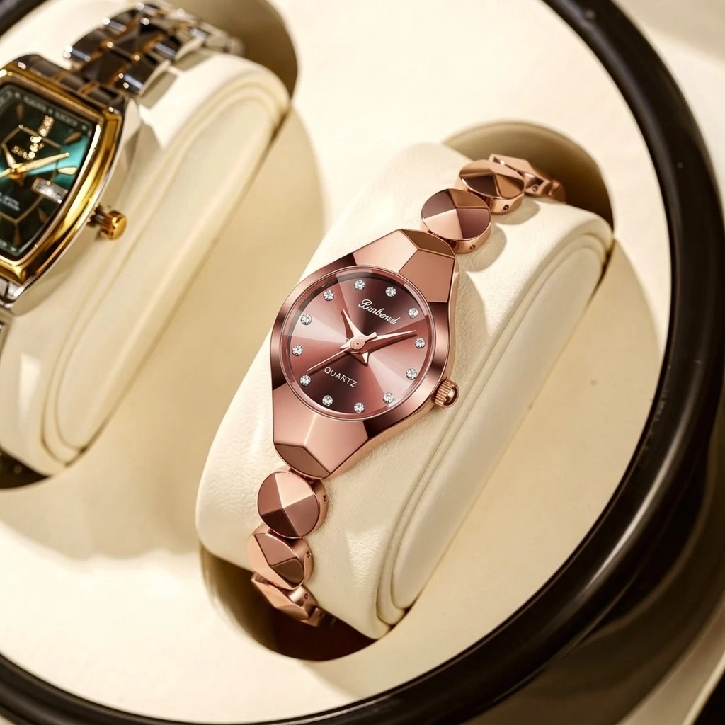 1pcs Fashion Women's Metal Chain Watch Simple Temperament Ins Style Whitening High-end Delicate Dial Versatile Daily
