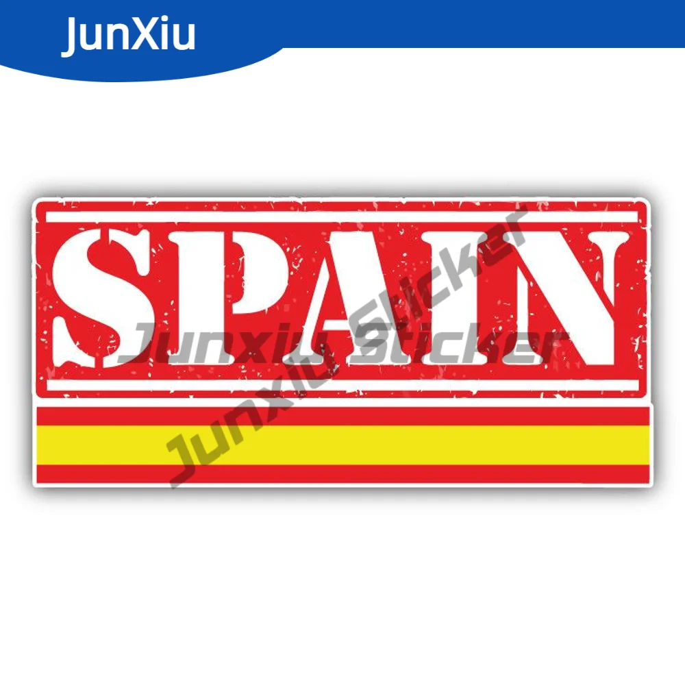 

Spain Travel Stamp Sticker Waterproof Car Accessories Cover Scratches Decoration For Bumper Car Body Suv Windshield Guitar Windo