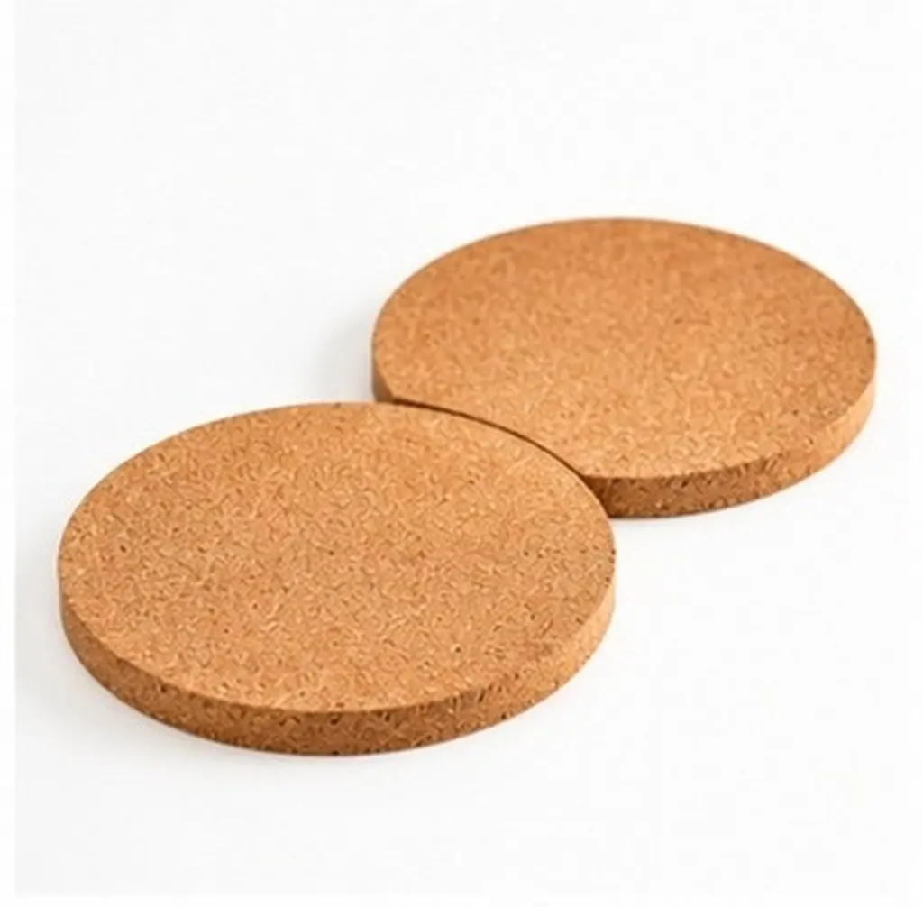 2Pcs Cork Plant Mat Flowerpot Pad Saucer for Indoor Outdoor Gardening Water Drainage Protection Non Slip Cushion Base Tray