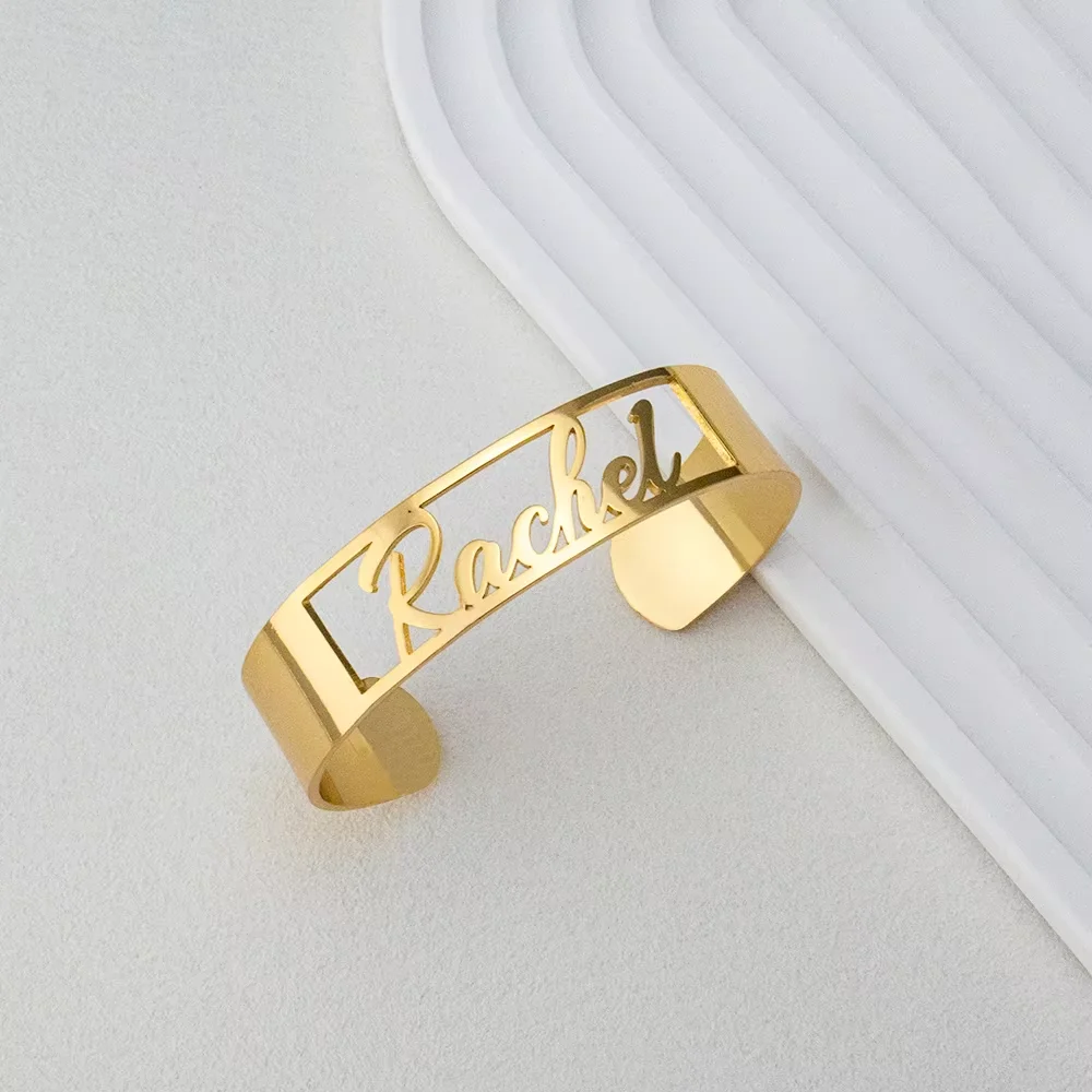 

Customized Personalized Name Bracelets, Stainless Steel Jewelry Name Bracelets, Women's Jewelry Jewelry