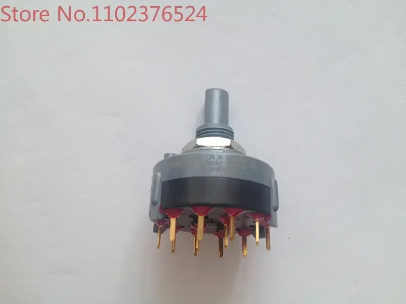 A20503RNCGE band switch 5A125V rotary switch 12 pin gold plated dual pole 5 position