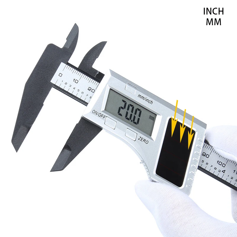 Digital Metal 0-150mm Solar Vernier Caliper LCD Caliper 6\