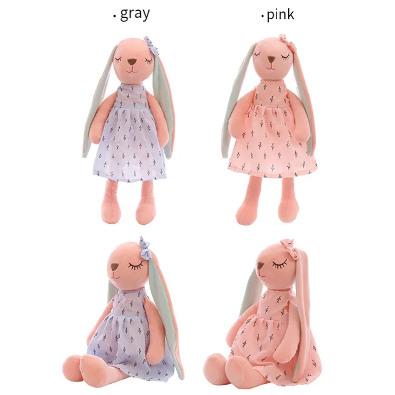 

A48U Plush Bunny , 17.7 In Huggable Christmas Easter Girls' Gift Room Decorations