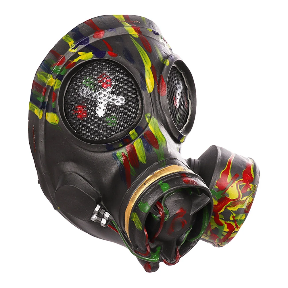 Punk Gas Hood Horror Headgear Halloween Horrifying Mask Costume Props Emulsion Cosplay Festival Accessories