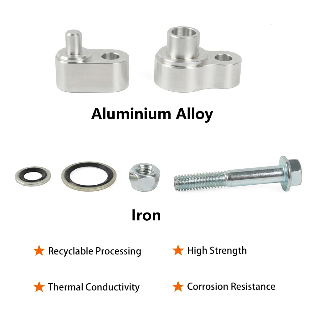 CNC Aluminum Rear AC Block Off Kit Fit 02-09 Chevrolet Trailblazer GMC Envoy Air Conditioning Mod Parts