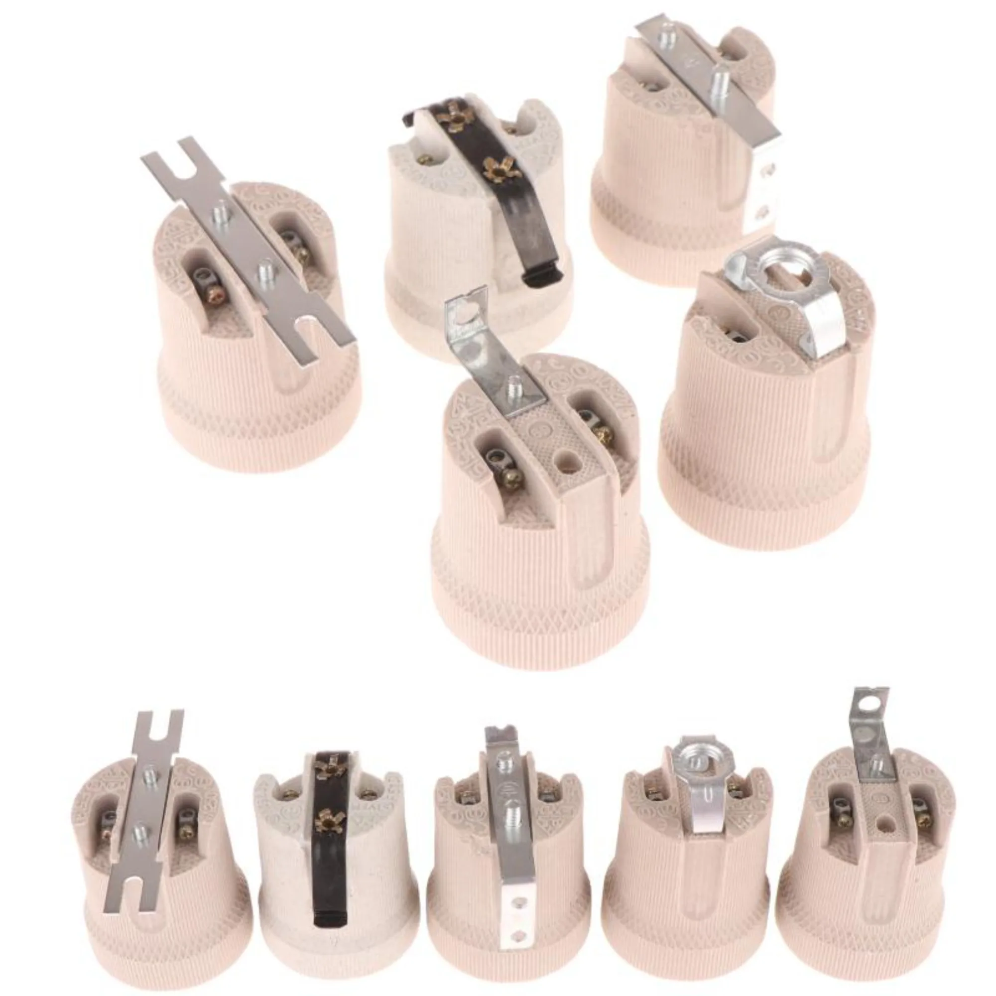 

High-temperature Resistant Fixing Bracket Large Screw Cap Lamp Base E27 Screw Head Ceramic Lamp Fittings Socket Lamp Base Holder