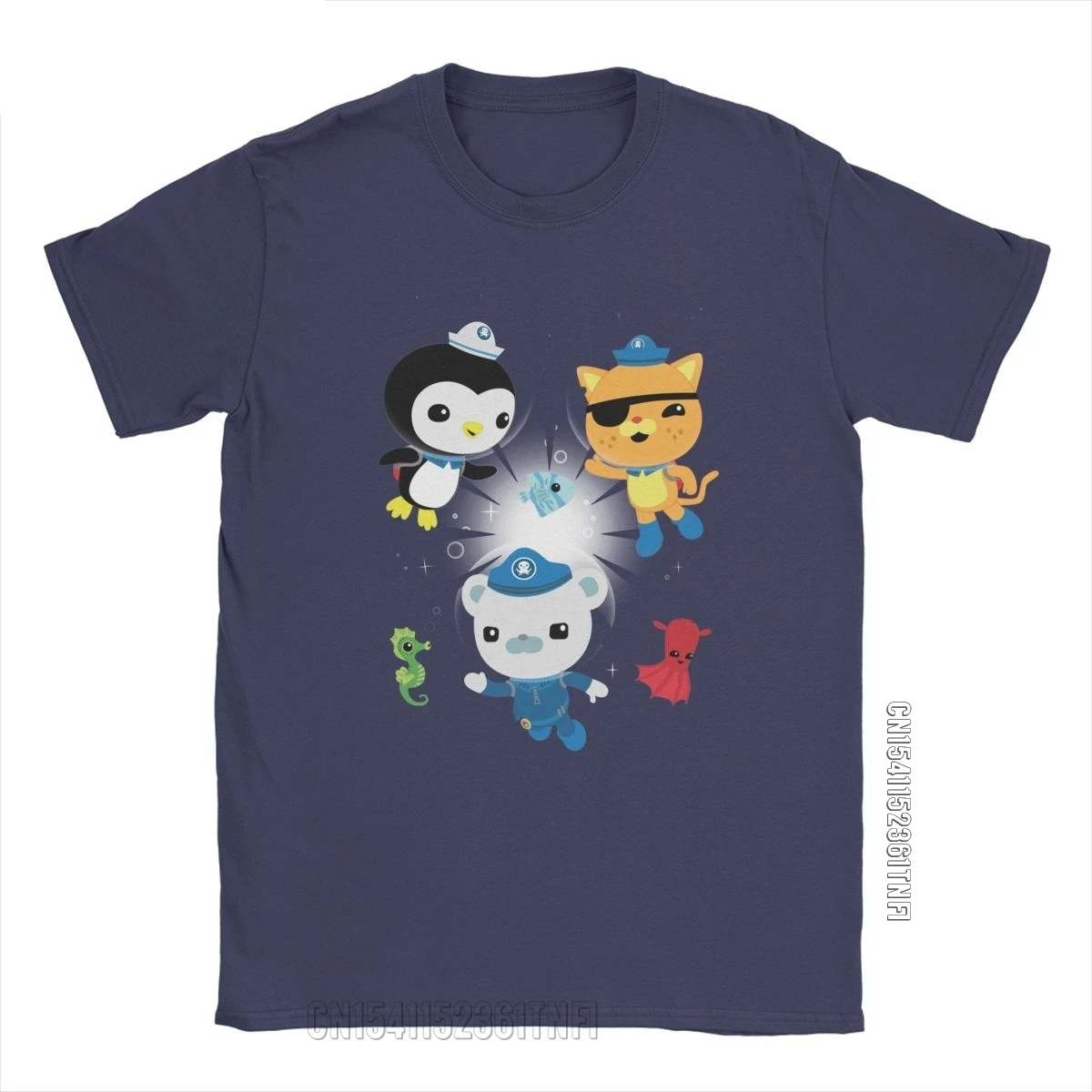 Men T-Shirt The Octonauts Novelty Pure Cotton Tees Classic Short Sleeve To Your Stations T Shirt O Neck Clothes New Arrival