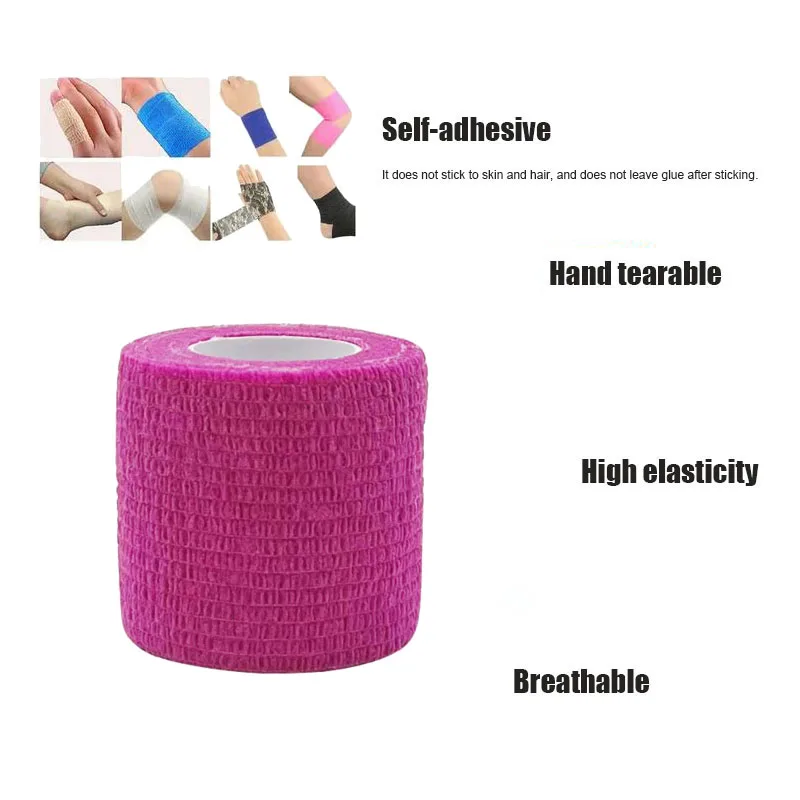 1/3/6/20PCS sport autoadesivi rosa bende elastiche antiscivolo atletico non tessuto impermeabile bende elastiche per tatuaggi Kit di aiuto