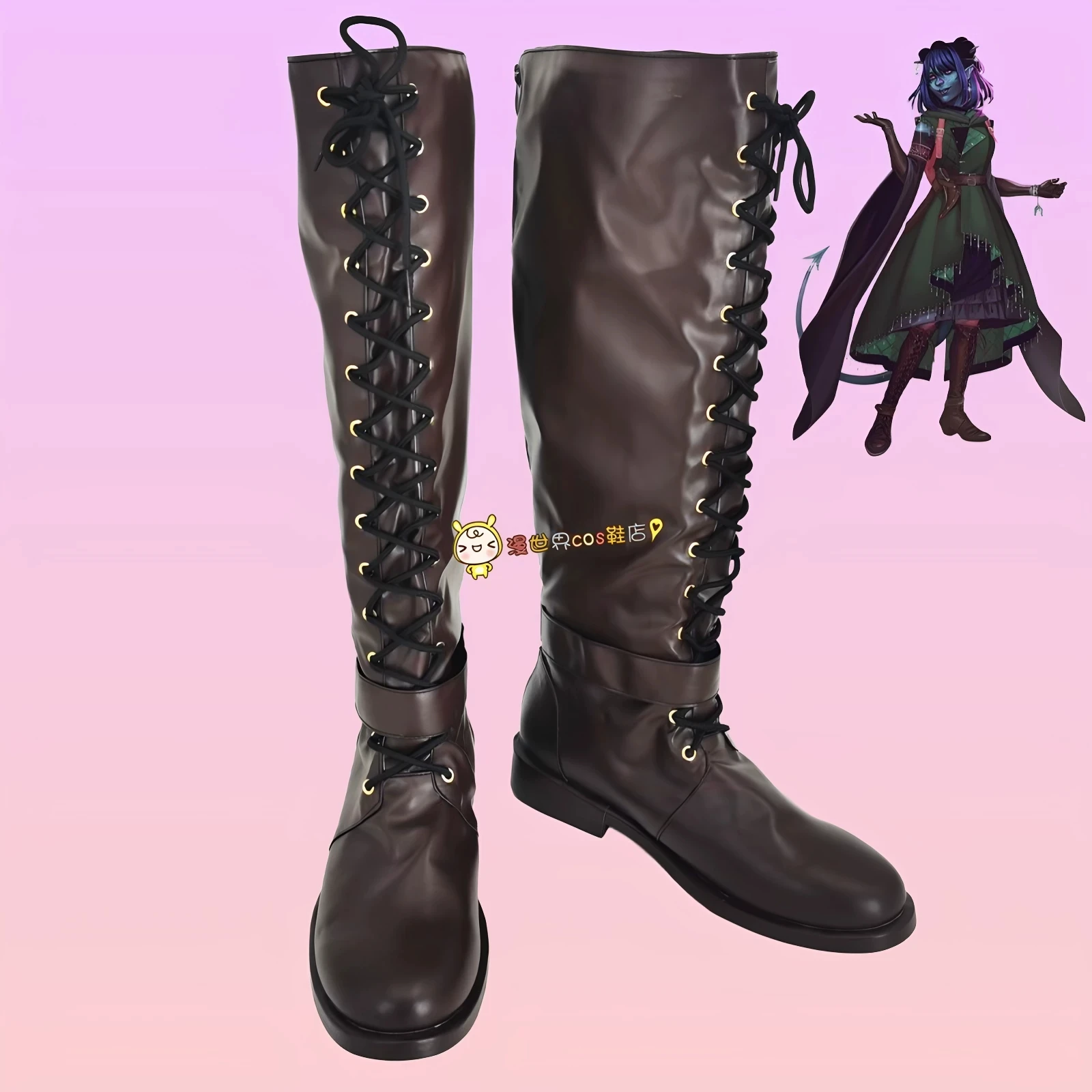 Botas de cosplay de Jester ‌ Botas de disfraz de Jester Lavorre, un personaje clave, accesorios y complementos para Halloween.