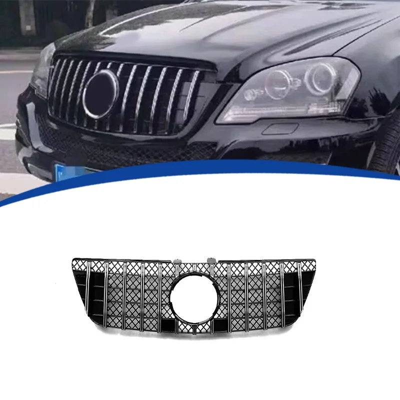 

Glossy Black Radiator Grilles For 2009-2011 Mercedes Benz ML W164 GT Racing Grilles Bumpers Body Kit Hood Gloss Black