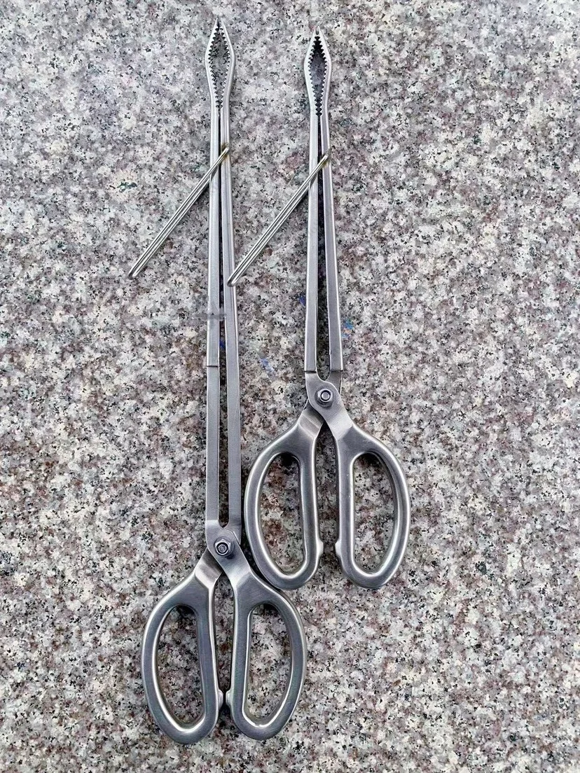 304 Stainless Steel Anti-Slip Gripping Clamp, Multi-Purpose Tool for Beach Catching, Barbecue and Waste Picking