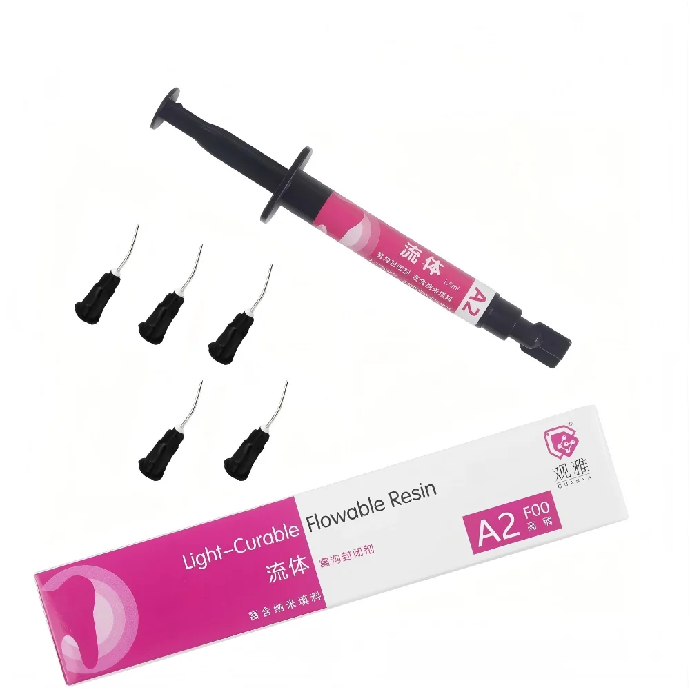 

GUANYA Dental Pit and Fissure Sealant 1.5ml Flowable Composite Resin for tooth Treatment Caries Prevention Light Cure Material