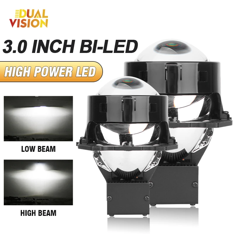 

300W 3.0 Inch Bi Led Projector Lens Light Car Headlight Projector Kit Hella G5 3R Biled Projector High Low Beam 6000K Auto Lamp