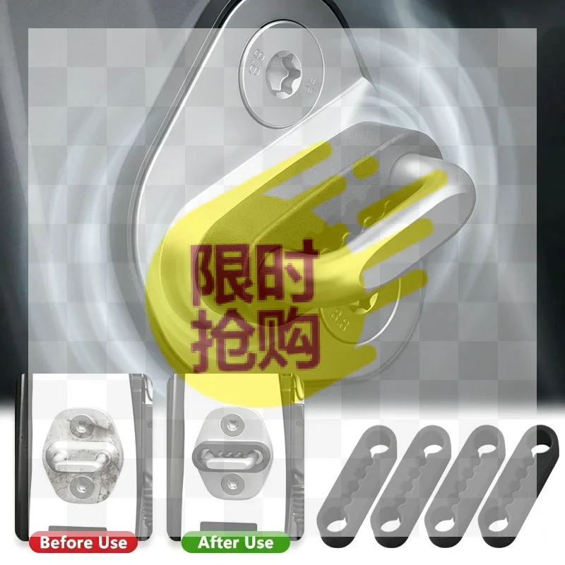 【CMO】4Pcs Universal Car Door Shock Absorber With Soundproof Damping Cushion Suitable For Most Vehicle Models