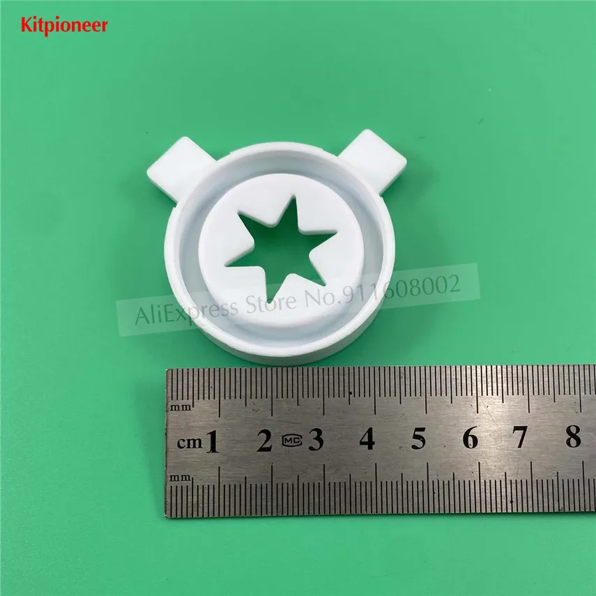 3 ชิ้น Moulding หัวฉีดฝาปิดชิ้นส่วนใหม่หมวก Commercial Ice Cream Maker OP Soft Serve เครื่องอุปกรณ์เส้นผ่านศูนย์กลางภายใน 39 มม.