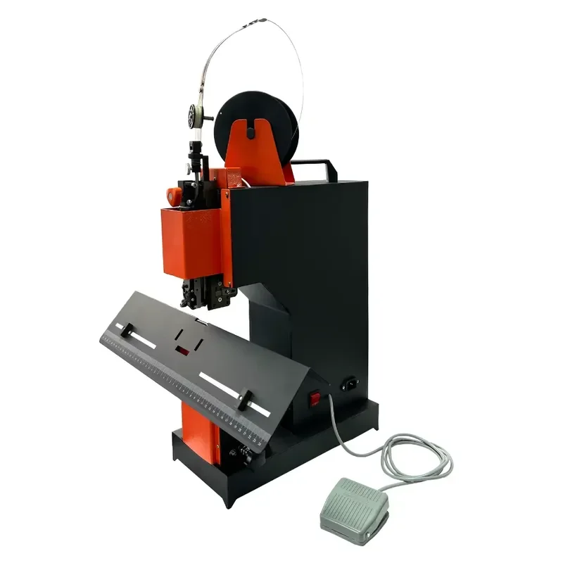Electric Computerized Single Hohner Head Flat Binding Saddle Stitching Motor-Driven Wire Booklet Maker Machine