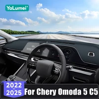 Para Chery Omoda 5 C5 2022 2023 2024 2025 cubierta para salpicadero de coche alfombrillas parasol evitar almohadillas de luz Panel de instrumentos alfombras Anti-UV
