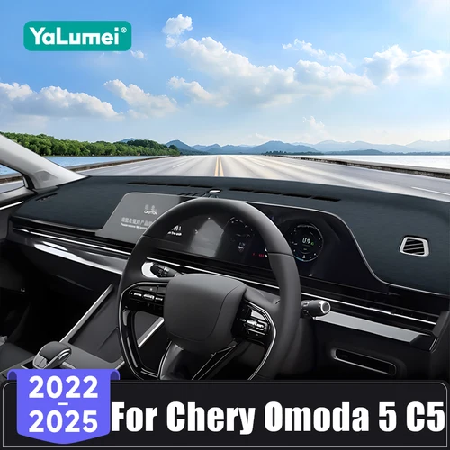 Para Chery Omoda 5 C5 2022 2023 2024 2025 cubierta para salpicadero de coche alfombrillas parasol evitar almohadillas de luz Panel de instrumentos alfombras Anti-UV