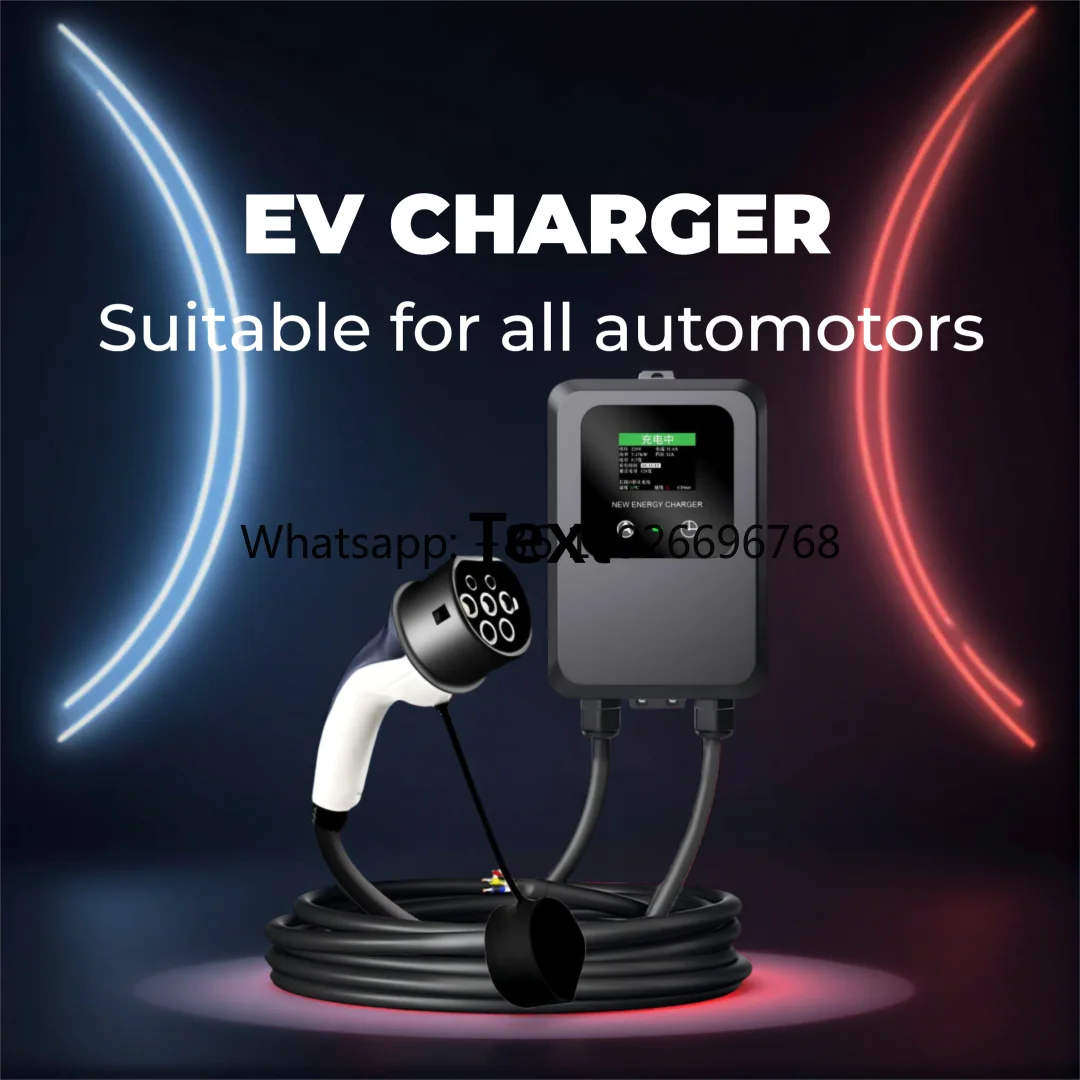 

Grapenergy 11KW EV Charger with Smart LED OEM 380V 16A Type2 EU Plug New Energy Car Charging Gun IP65 Waterproof 5m/10m Cable