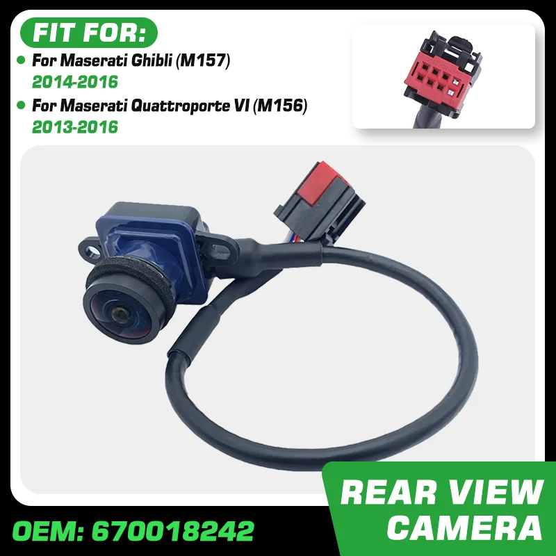 

Rear View Reverse Backup Parking Aid Camera For Maserati Ghibli M157 Maserati Quattroporte VI M156 2013 2014 2015 2016 670018242