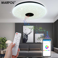 MARPOU RGB Ceiling Lamps Remote Control APP Dimmable Smart Modern Indoor Home Decor 36W 52W LED Music Light Bedroom Living Room