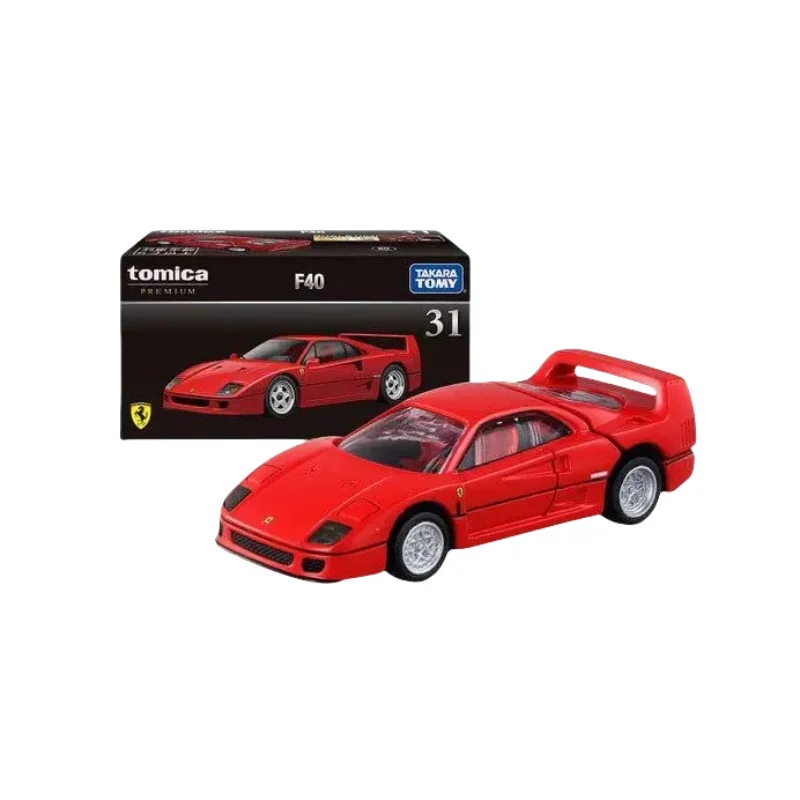 TAKARA TOMY TOMICA Alloy car TP31 Black box F40 Racing alloy flagship model Boy's birthday Halloween Christmas gift