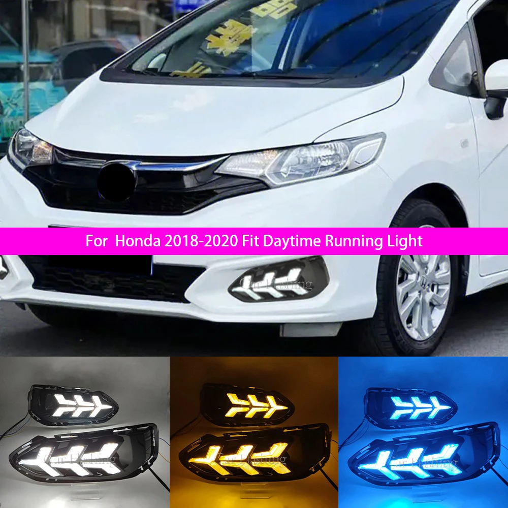 

Для Honda Fit/Jazz 2018-2020 | Светодиодные противотуманные фары DRL с последовательными указателями поворота | Обновление дневных ходовых огней