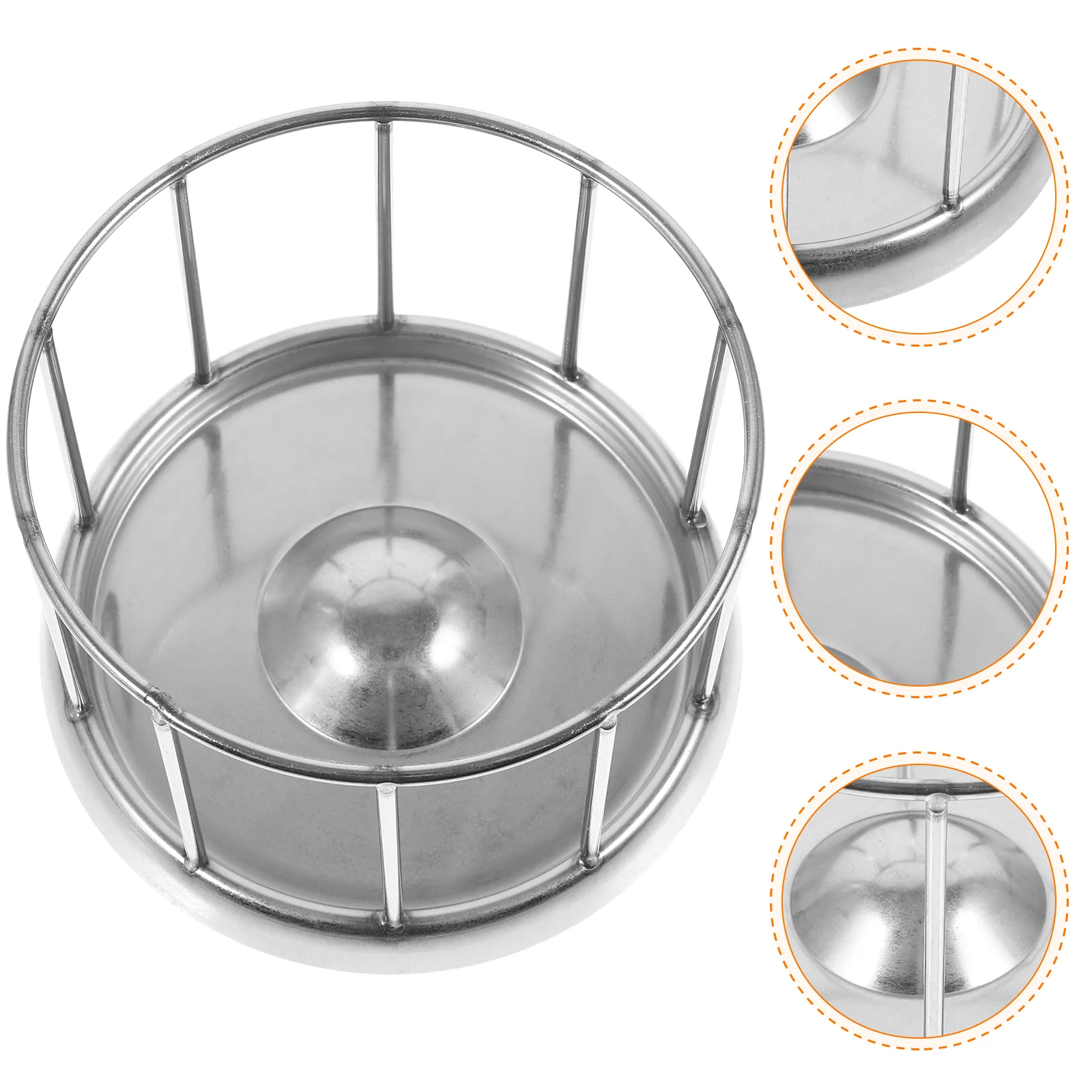 Stainless Steel Animal Tortoise Food Bowl Pet Supplies 1100X1100X800CM Reptile Feed Dish Worm Feeder