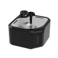 Suitable forType-C Charging Pet Fountains for Cats Indoor with Stainless Steel Tray 2.8L Automatic Water Dispenser Cat Water Fou