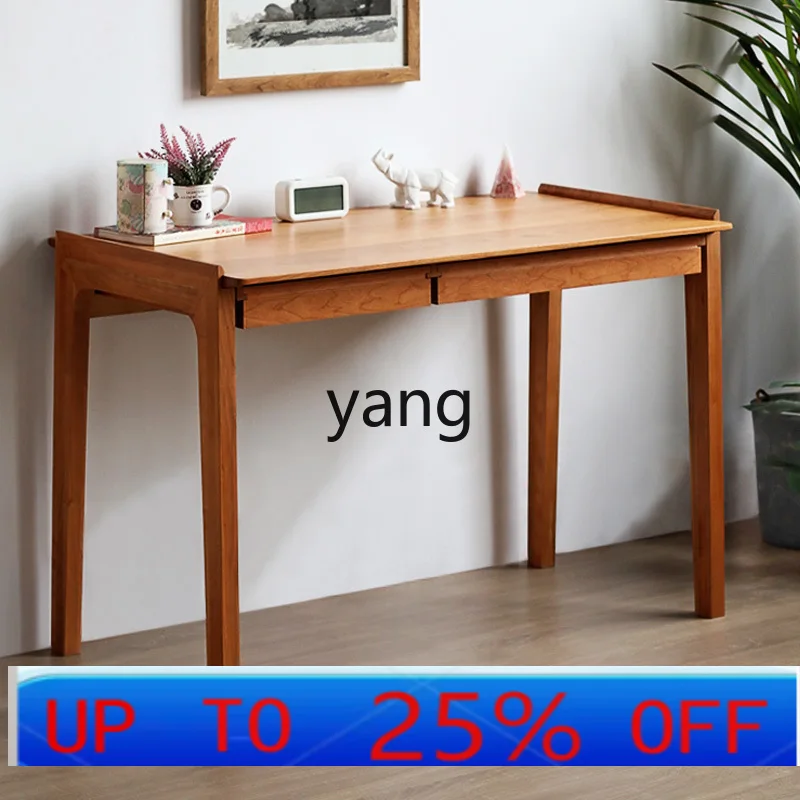 CX  all-solid wood desk one-word board small apartment household simple long workbench