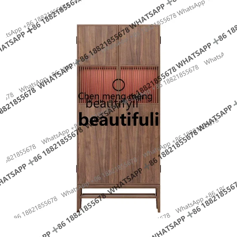 

R Новый входной шкаф в китайском стиле, чайная комната, гостиная, светлый роскошный боковой шкаф, элитная вилла, вертикальное ок.