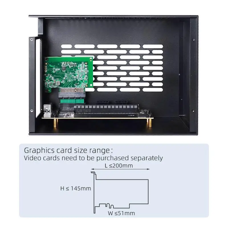 미니 egpu 썬더볼트 외장 그래픽 카드 지지대 노트북, 3/4 박스