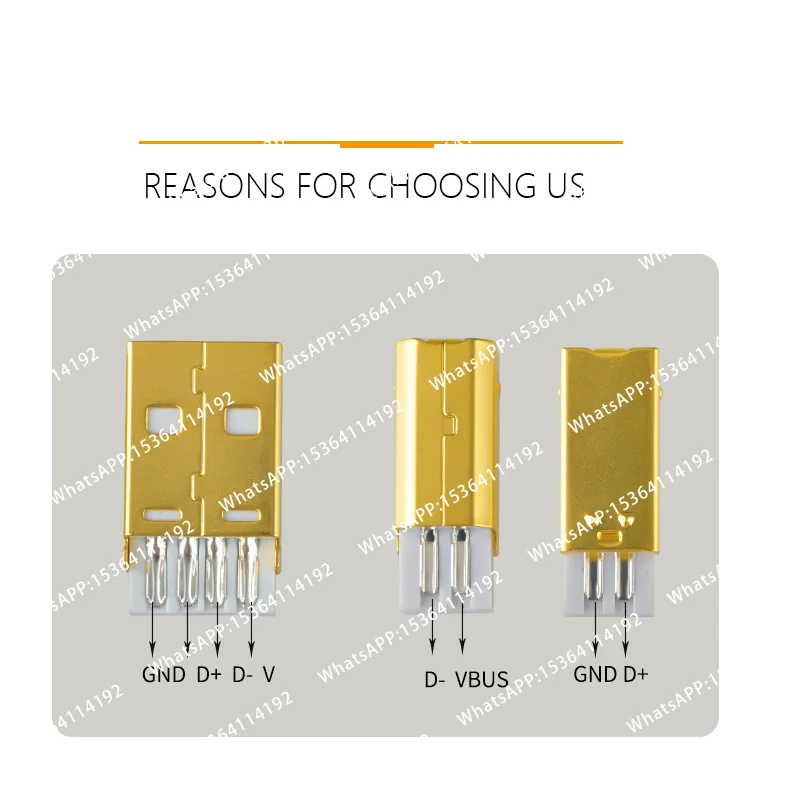 HiFi Audio  Data Cable DIY Type A Type B  A  B USB 2.0 Connector Jack Tail Sockect Connector Port Sockect Metal Casing
