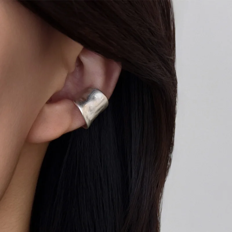 ZHUHE Retro Matte Earless Earrings Are Perfect For Men's And Women's Jewelry Accessories And Party Gifts