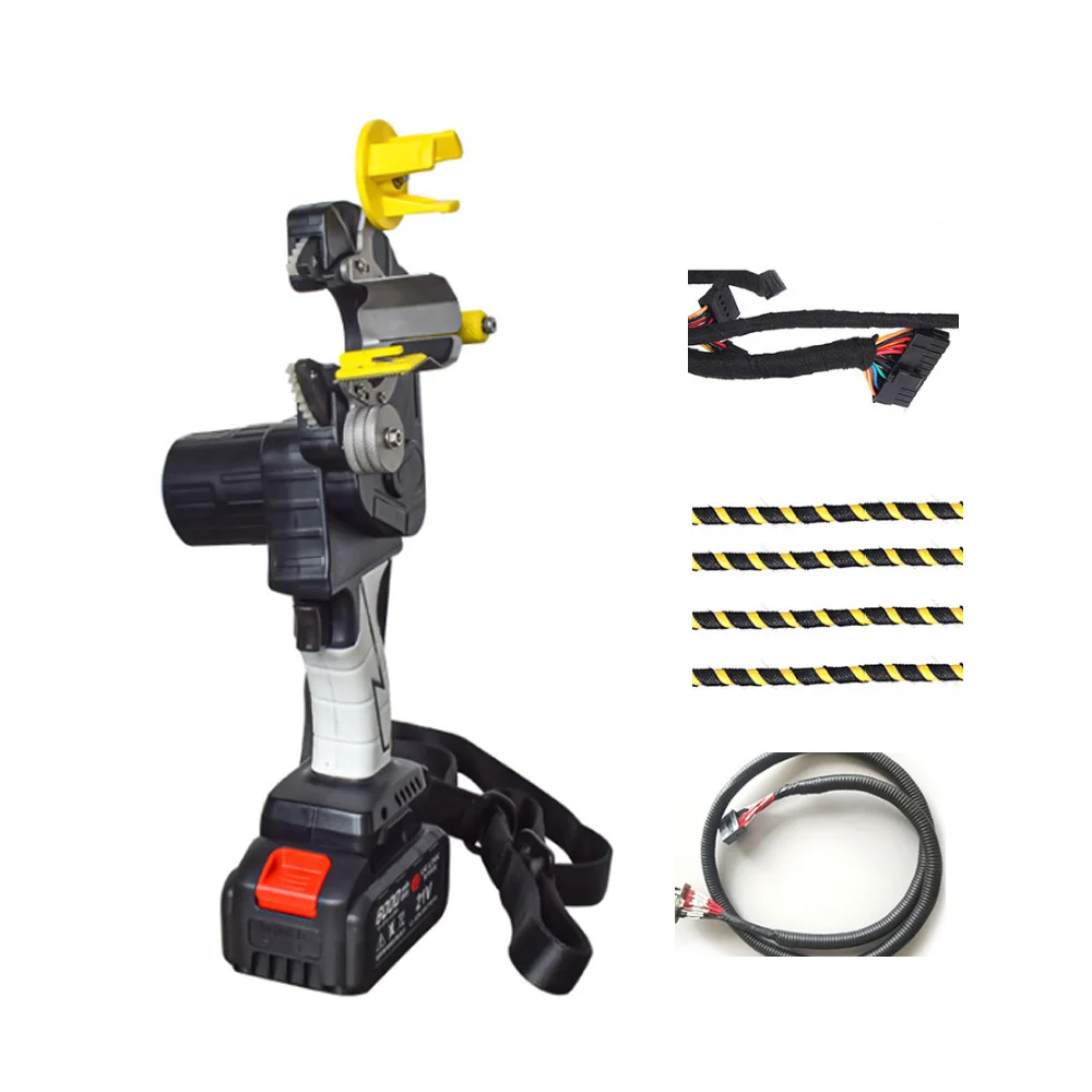 Handheld power driven tape wrapping portable cable winding machine wire harness taping machine