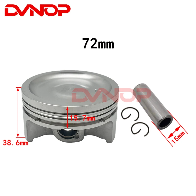 Motorcycle Piston Ring  72mm Bore for Piaggio Aprilia SR250 GILERA NEXUS250 X7 BYQ250T GTS250