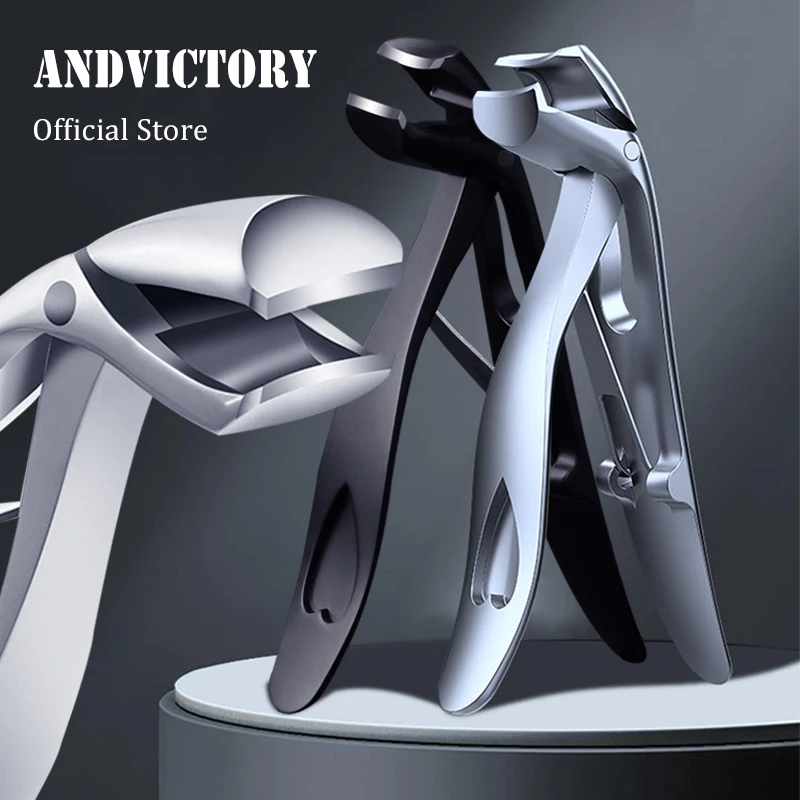 

1Pcs Toenail Clippers Wide Jaw Opening Thick Nails Cutter Long Handle Stainless Steel Professional Fingernail Clipper
