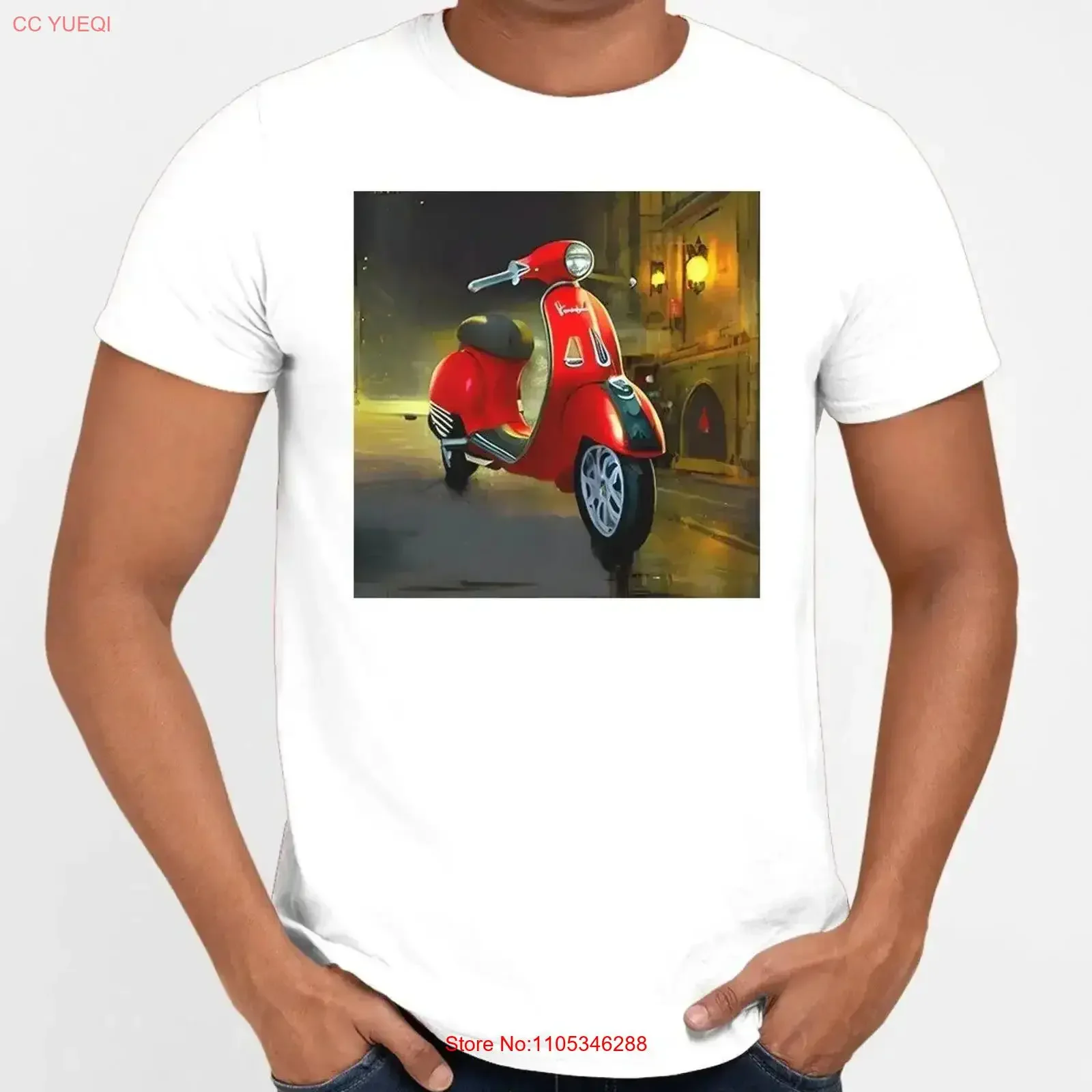 RED SCOOTER ROME ITALY T-Shirt, cooles Retro-Film-Vintage-Comedy-T-Shirt, gewaschen, weich, grafisch, stilvoll, vielseitig, modisch, Vintage, gewaschen