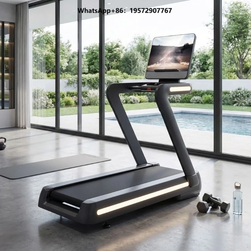 Huge Immersive Touch Screen Foldable Portable Auto Incline Smart Electric Running Machine for Home Treadmill