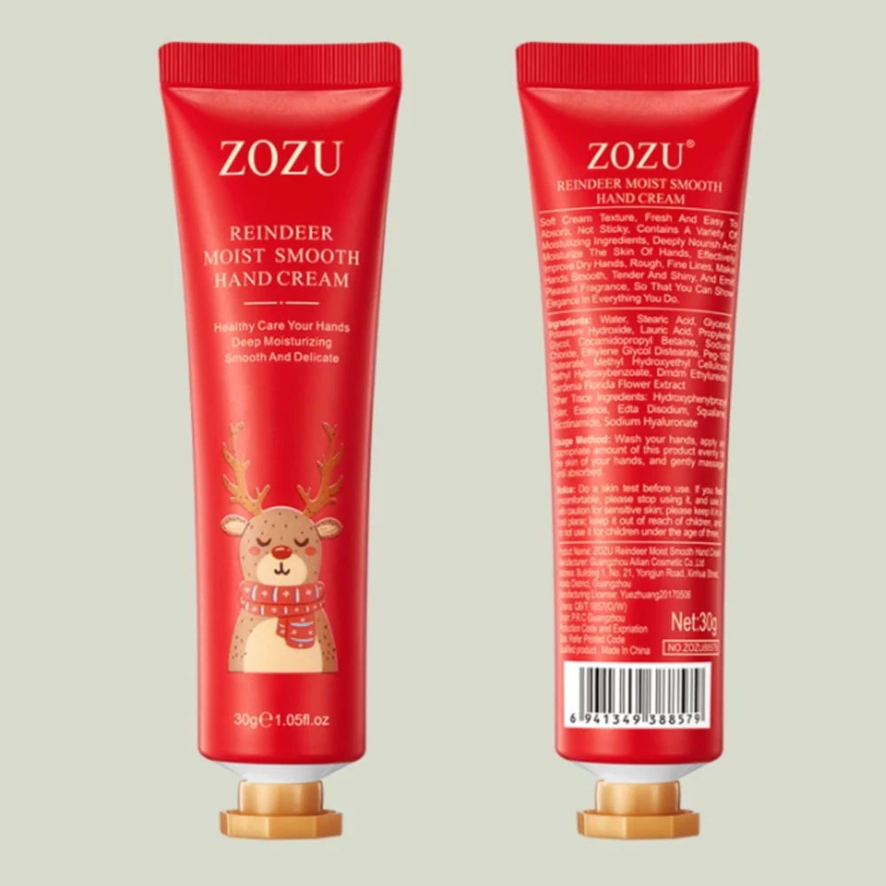 ZOZU Увлажняющий крем для рук с оленями, увлажняющий восстанавливающий, против сухости, питательный лосьон для ухода за кожей рук, уход за руками