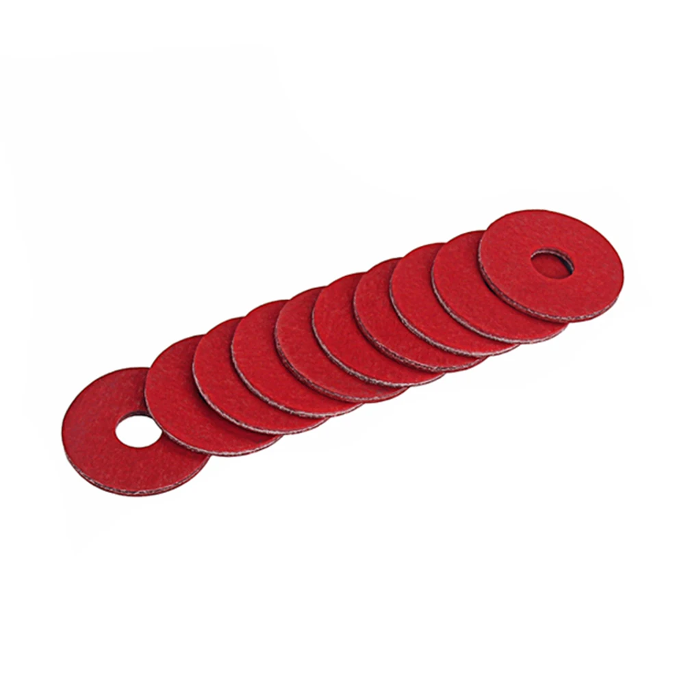 

10 Pcs Red Washer Paper Guitar Gasket Pads Wahser Replacement Parts for Electric Tl