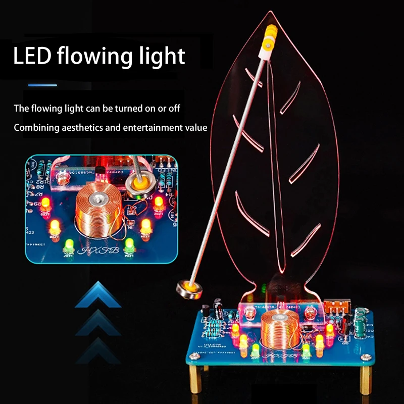 Kit elettronico a levitazione magnetica con altalena a foglia fai-da-te con kit fai-da-te scientifici con luce di flusso a LED