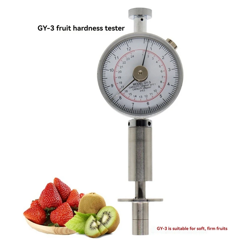 Portable Pointer Fruit Hardness Tester GY-3 Fruit Penetrometer For Pears Grapes Oranges Fruit Sclerometer