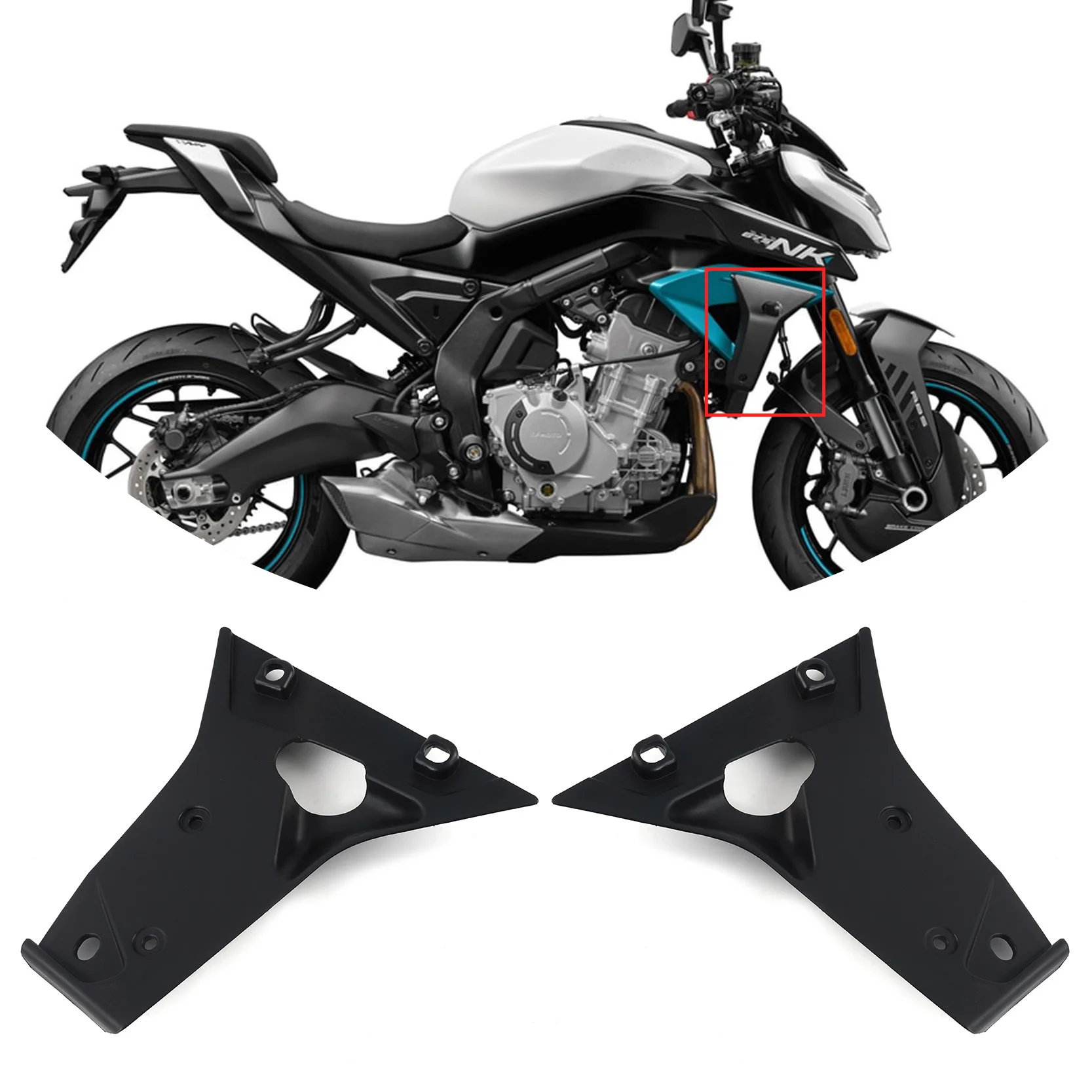 For CFMOTO 675NK Left and Right Body Wind Deflector Inner Panel Moto Parts Motorcycle Accessories