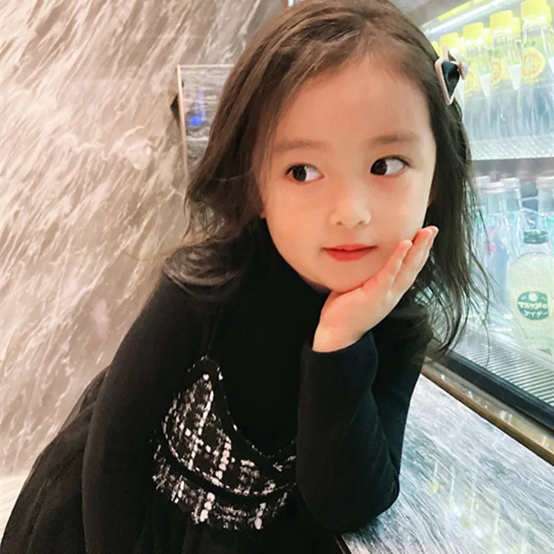 

Модное платье из двух предметов для девочек, осеннее новое стильное платье для малышей, стильное детское платье принцессы